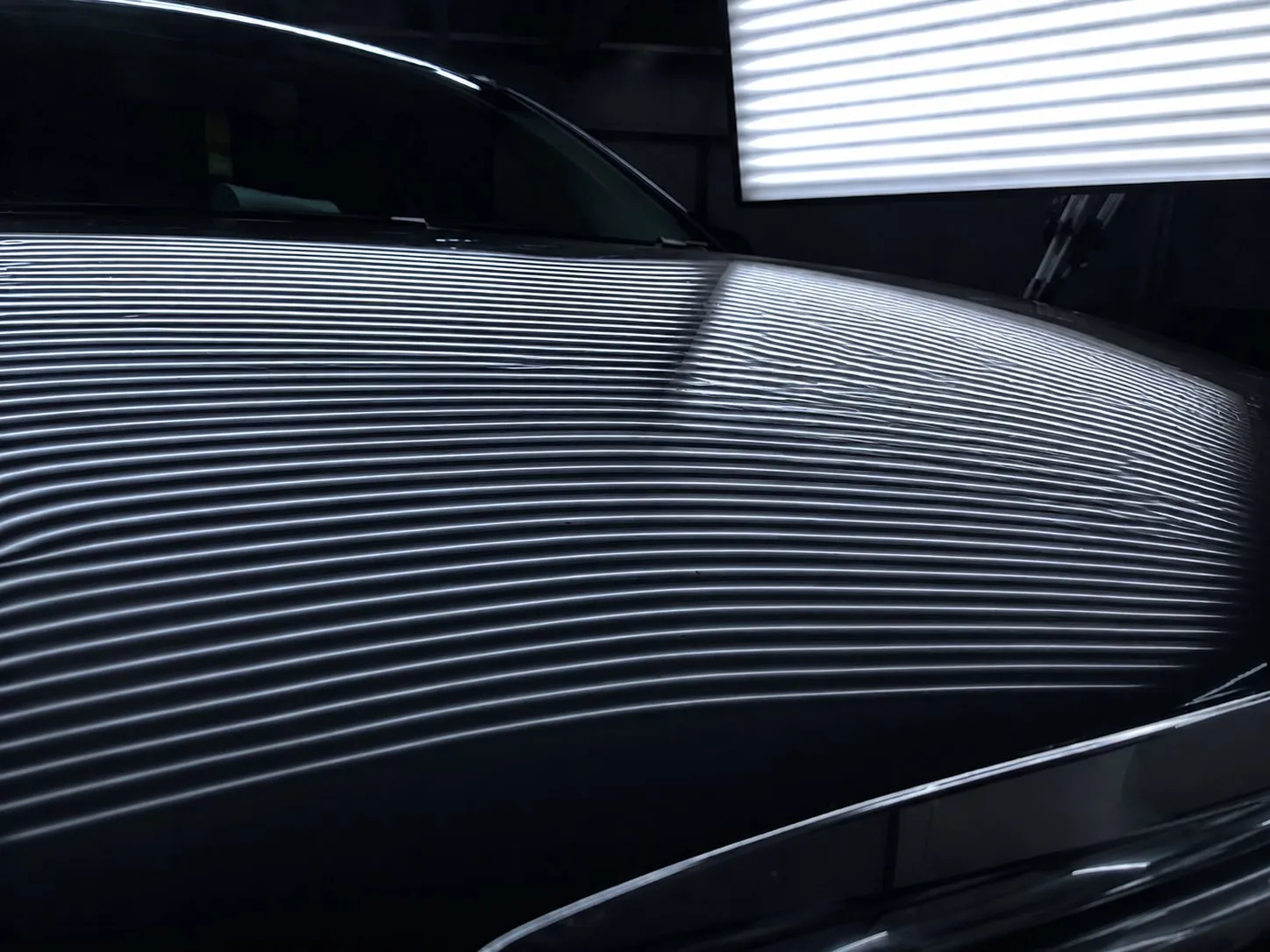 After: flawless repaired hood